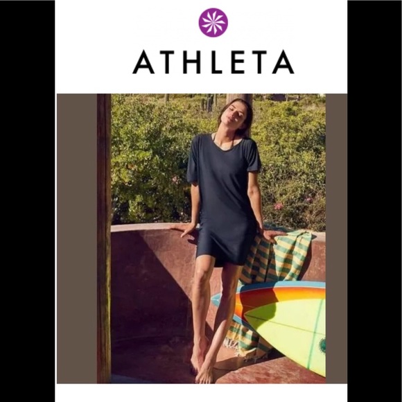 Athleta Other - Athleta Sunlover Hilo Upf Dress - Black